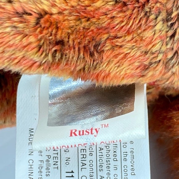 Ty Rusty the Red Panda Beanie Babies Plush 2002 - Picture 9 of 11